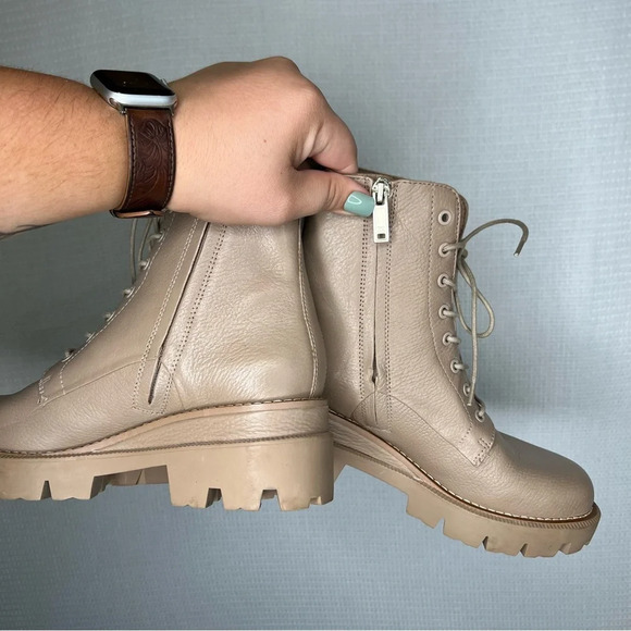 Sam Edelman |‎ GARRET COMBAT PLATFORM BOOT 7 Tan - Picture 5 of 7